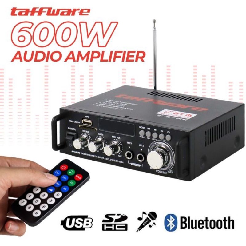 Amplifier Bluetooth 600W EQ Audio Karaoke Home Theather FM Radio