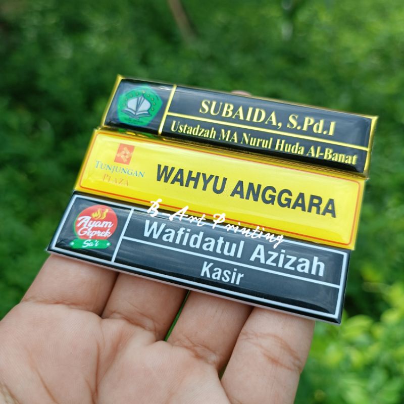 TERMURAH NAME TAG PAPAN NAMA NAMA DADA SEMUA NAME TAG COSTUM