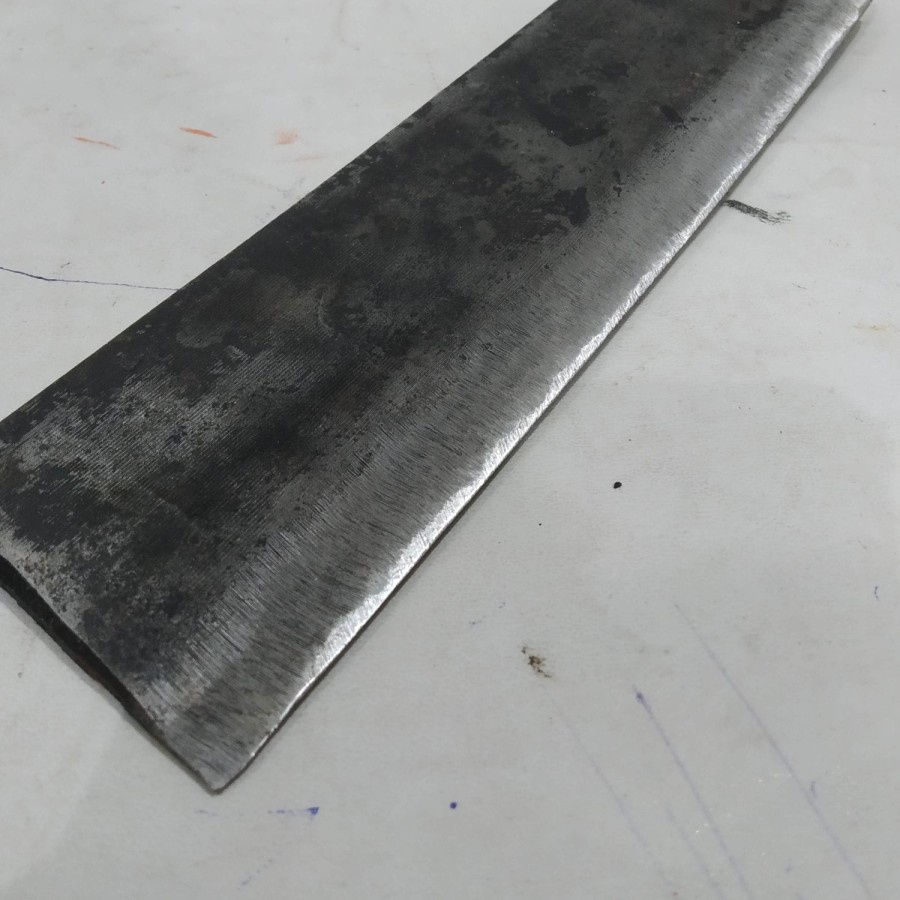 Pisau panjang kotak ramping kebun ladang serbaguna gagang Besi