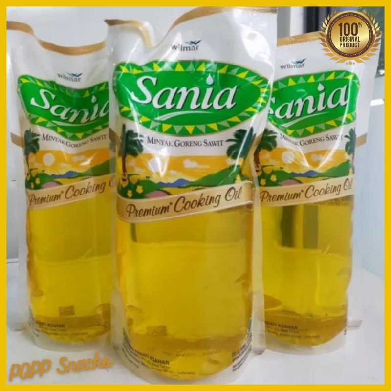 

Minyak Goreng Kemasan 1Liter Sania Original Sawit Sehat untuk tubuh Tanpa Pengawet