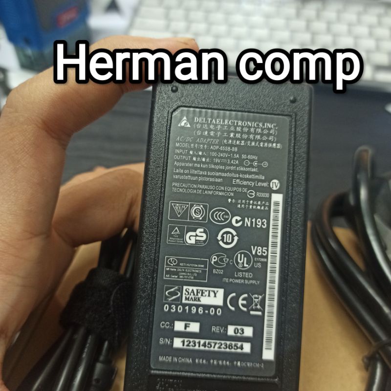 Original Adaptor/Charger PC Mini Intel NUC NUC5PPYH NUC7CJYH 65Watt