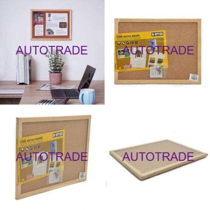 

[COD] BI-SILQUE CORK PIN BOARD / PAPAN MADING KAYU FIBRE 60X45CM SERBAGUNA BIG SALE Kode 675