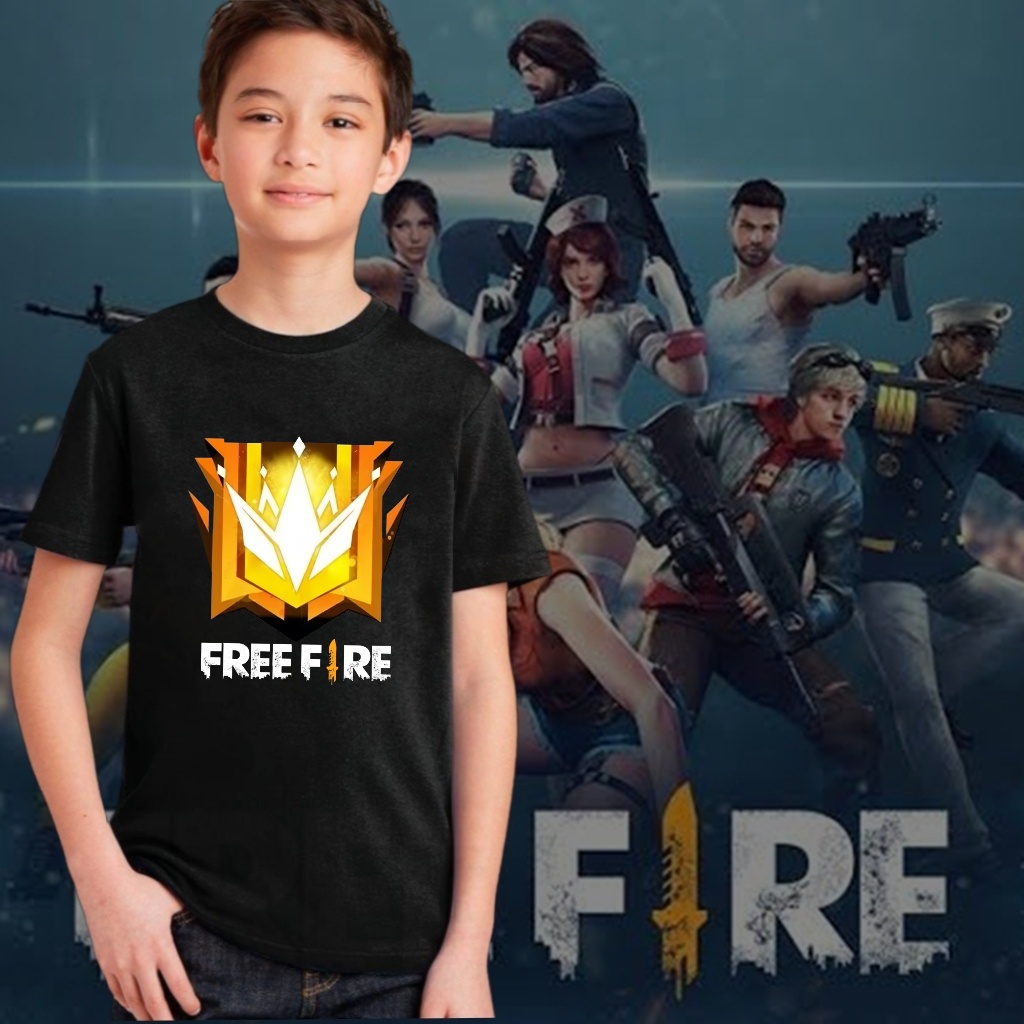 YVF - BAJU KAOS ANAK FF GRANDMASTER LOGO RANK