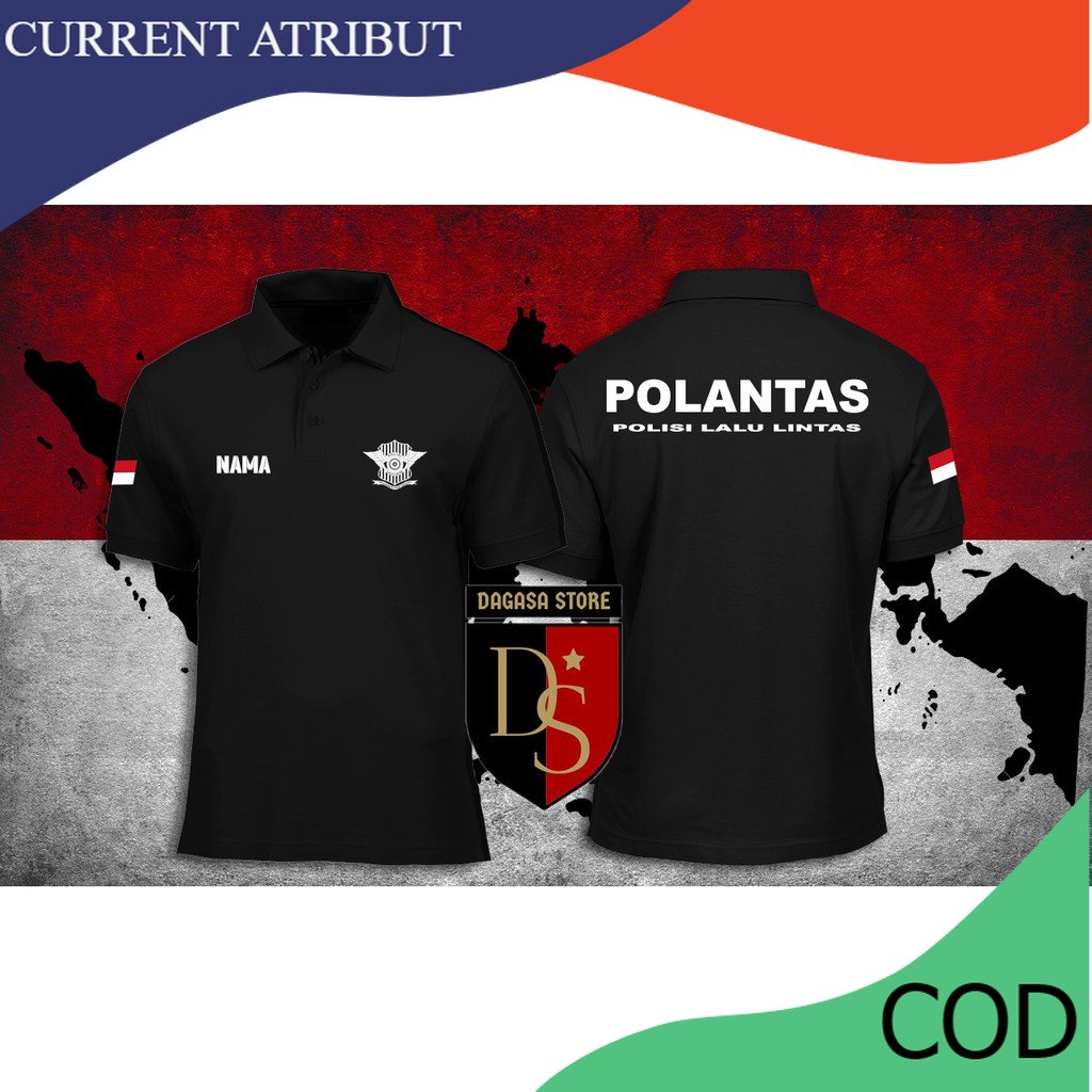 POLOSHIRT / KAOS POLO POLANTAS / TSHIRT KAOS BAJU POLO POLISI LALU LINTAS MURAH CURRENT ATRIBUT