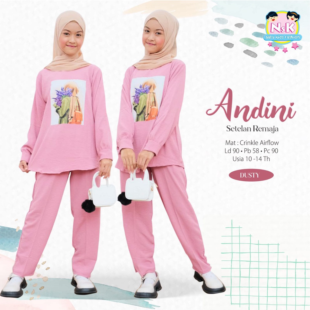 BAJU REMAJA PEREMPUAN SETELAN ONE SET KAOS ANAK VIRAL TERBARU