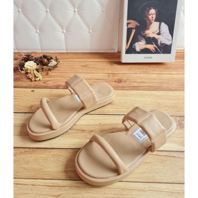 ABBUSHOES Bk 22 flip pop sepon super nude 5cm