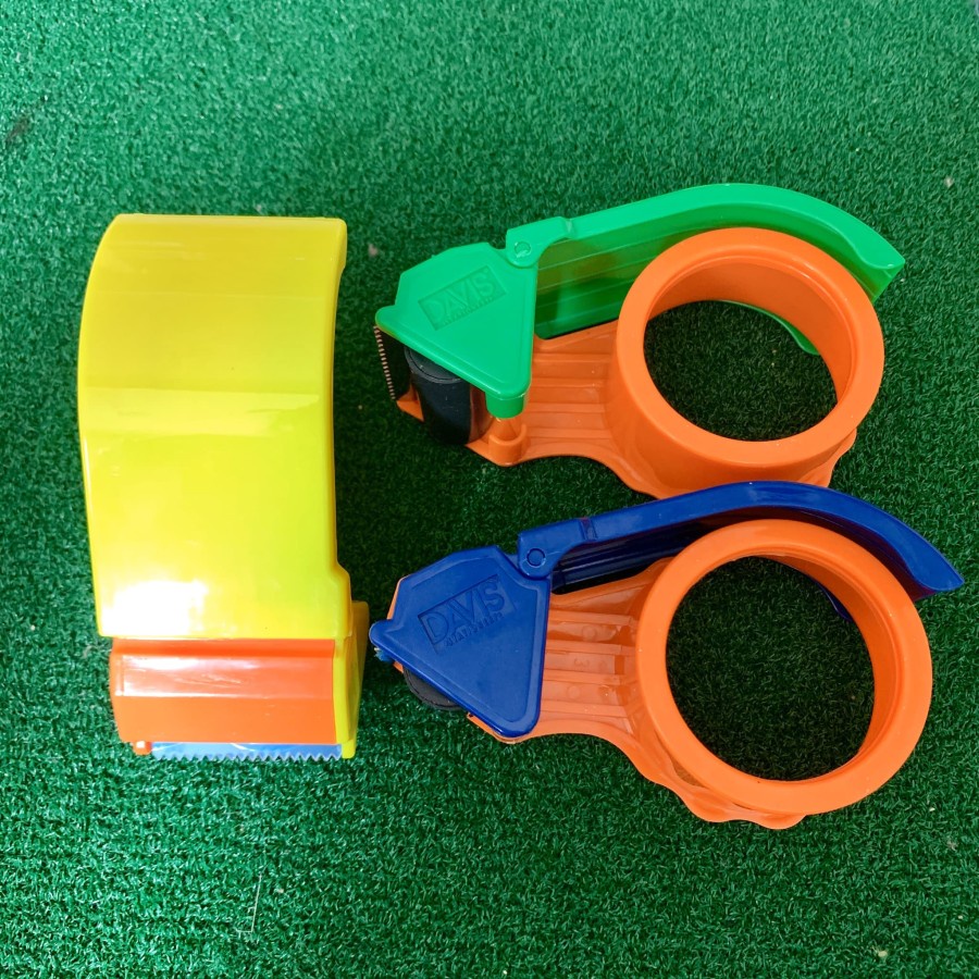 Dispenser Lakban DAVIS 2 inch Tape Dispenser 2inch Plastik 2&quot; Alat Pemotong Isolasi Potong Lasban 200 yard