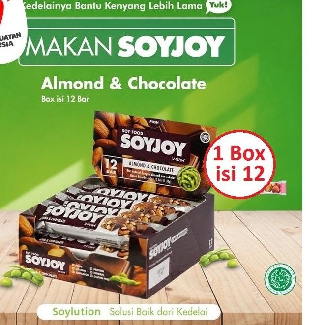 

limited STOCK!SOYJOY ALMOND & CHOCOLATE 30 gr - (HARGA 1 BOX ISI 12 pcs)|SQ7