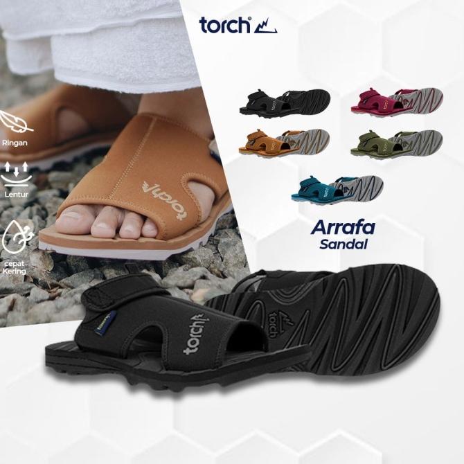 SANDAL TRAVEL CASUAL TORCH ARRAFA / SANDAL PRIA / SANDAL UMROH HAJI Termurah