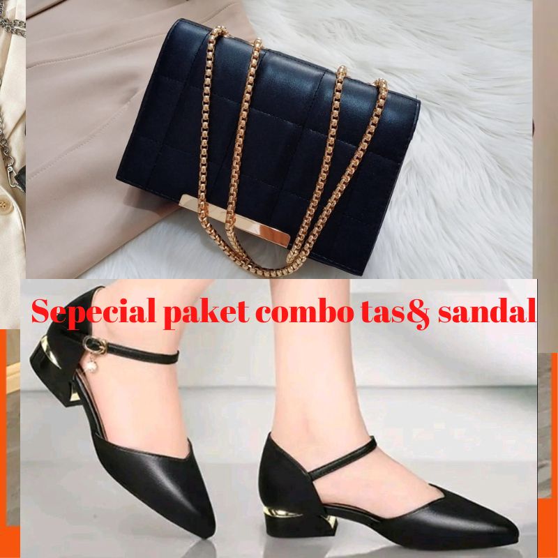 [[ free dus box ]]] paket tas &amp; sandal wanita terbaru murah