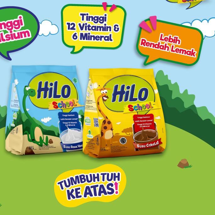 

BAYAR DITEMPAT✔️HiLo School Chocolate Gusset 350 gram (10 Sachet) - Susu Tinggi Kalsium|KD8