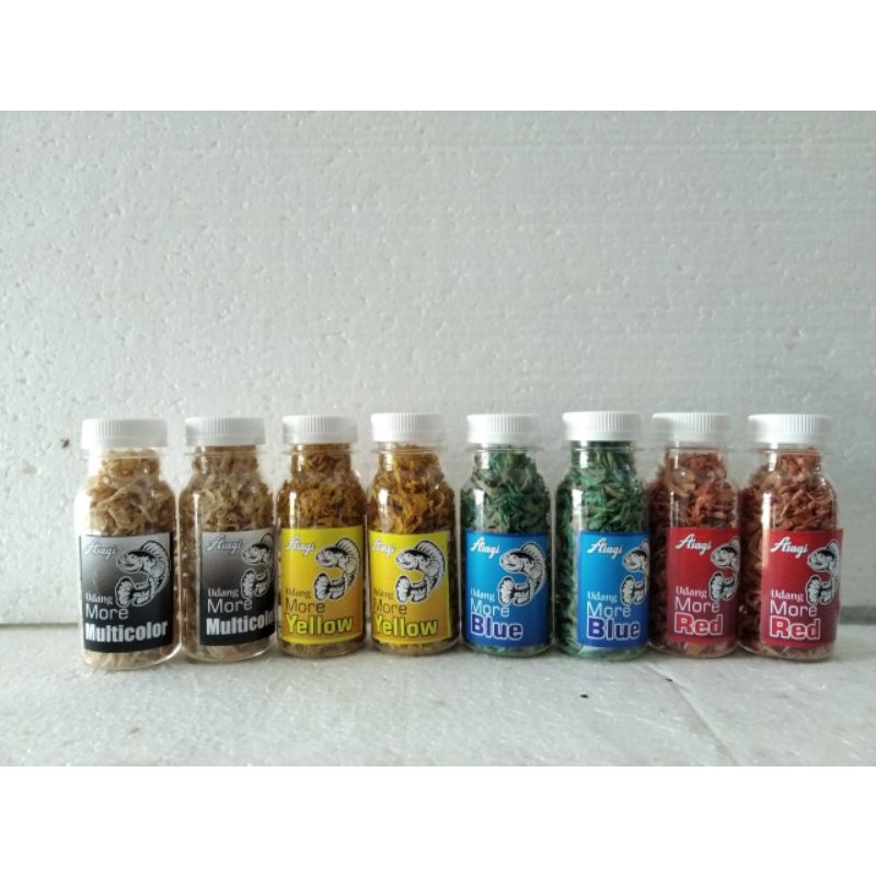 udang kering asagi udang kering carophyll / shrimp kering super red yellow blue isi 15 gram udang pa