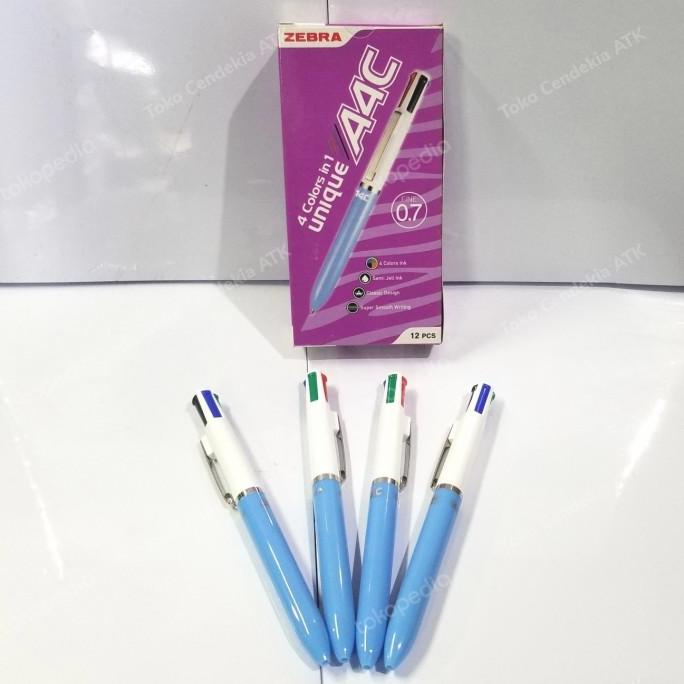

<<<<<] Pulpen ZEBRA 4 warna unique A4C