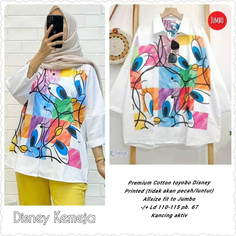 DISNEY KEMEJA MATT KATUN TOYOBO PRINTED HQ