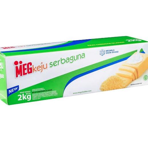 

CSC7o2N--Keju Cheddar - Cheese Cheddar Meg Serbaguna 2kg