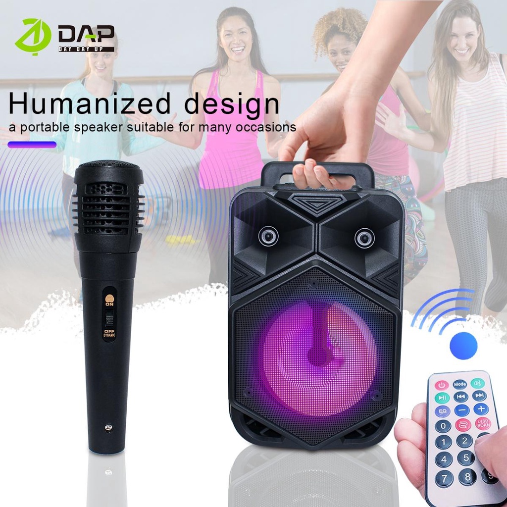 DAP Speaker Bluetooth D-VY7 Karaoke Free Mic - 6,5 Inchi / Salon Aktif Portable Radio Fm Mp3 Super Bass Speaker Aktif Wireless - Garansi Resmi 1 Tahun