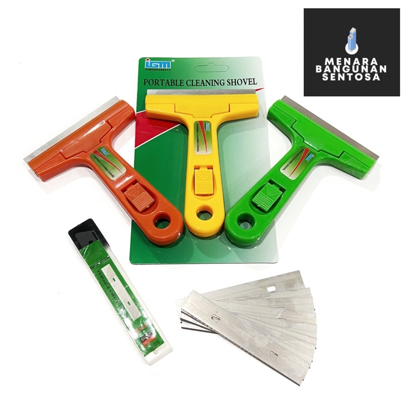 Pisau Pembersih Kaca IGM / Kerak / Lantai / Portable Cleaning Shovel