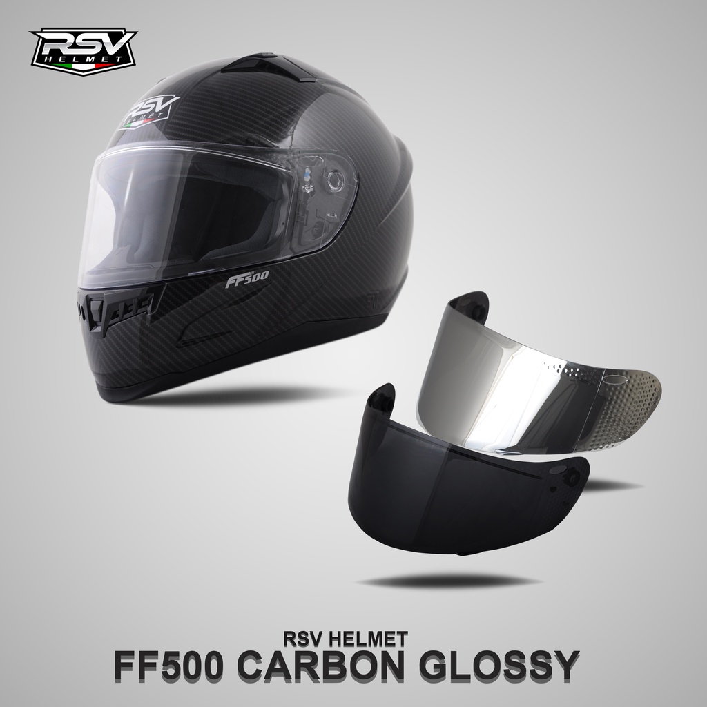 Helm RSV FF500 Carbon Glossy Bundling Visor