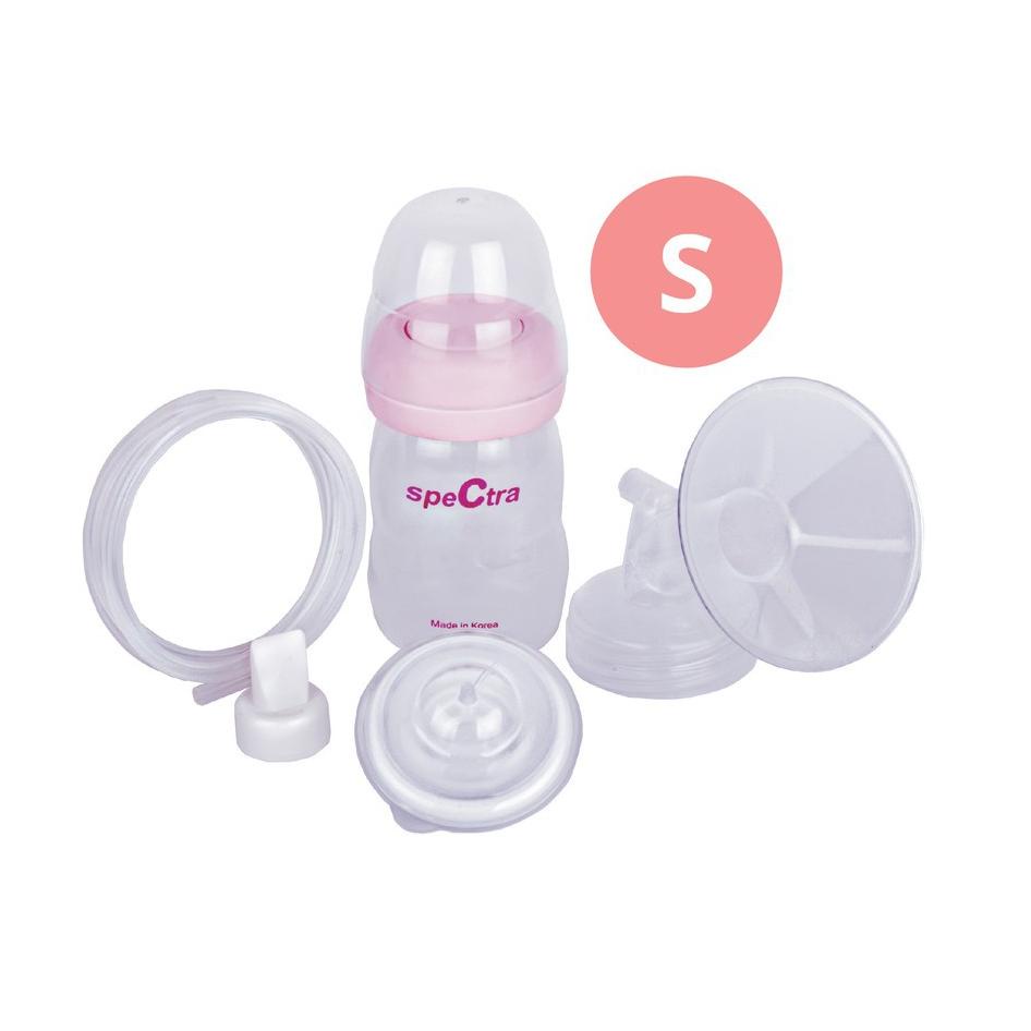 Serbu Promo Spectra Breast Shield (Corong) Set 24mm Size S with PP Bottle