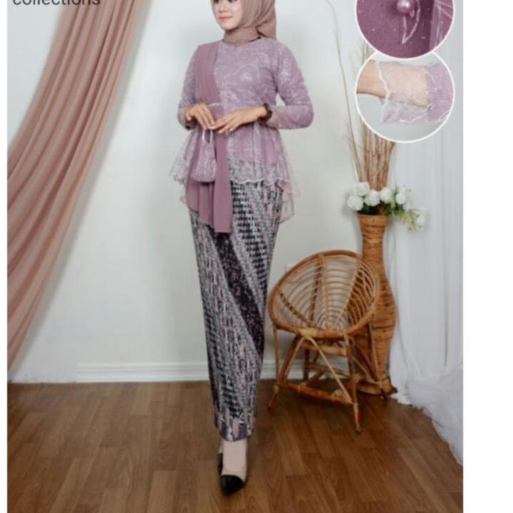 Paling Dicari SET KEBAYA SELENDANG AUREL - KEBAYA MODERN - KEBAYA WISUDA - KEBAYA PESTA - ATASAN KEB