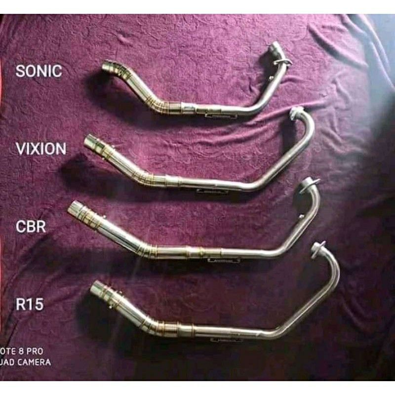 Leher / Pipa Knlapot Sport Sonic Vixion Mp Satria Smua ada D50mm