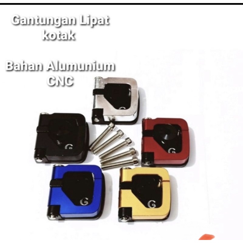 Gantungan barang model bulat kotak lipat black diamond universal full cnc