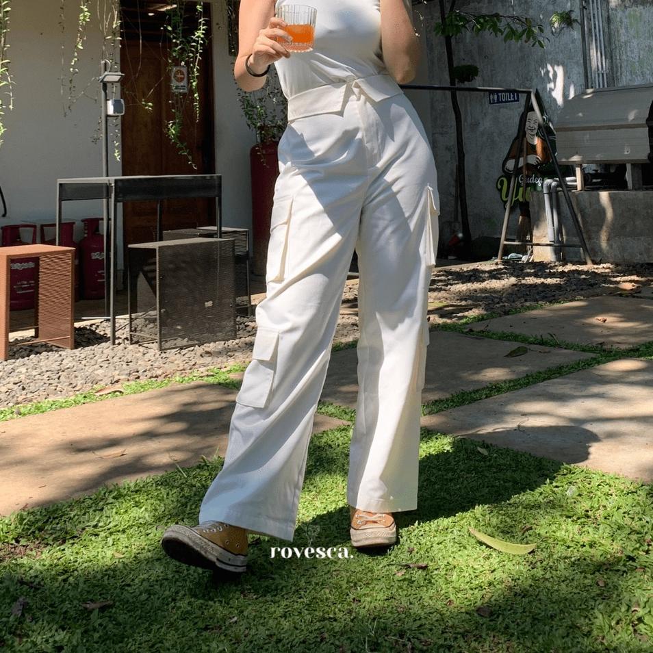 Best Seller ROVESCA - YERI CARGO PANTS / Celana Kargo Double Saku