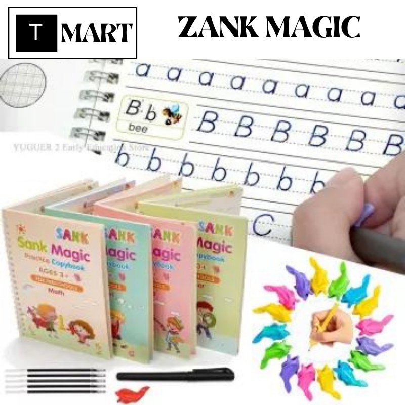 

Zank Magic Book 4 Buku Set Pen | Bisa Menghapus Sendiri | Buku Edukasi Anak TK