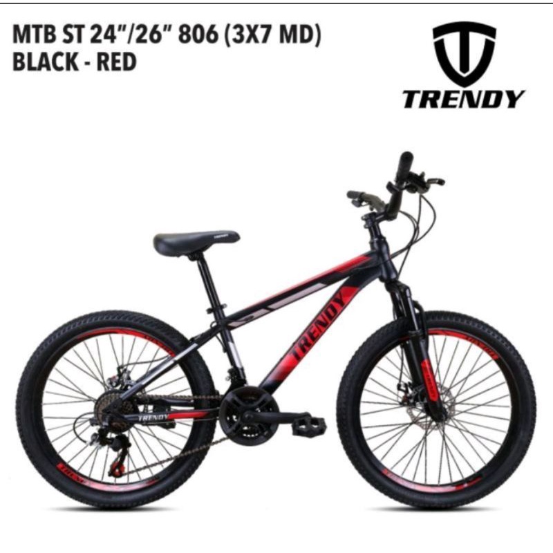 Sepeda Gunung Federal MTB 24 26 Inch Trendy