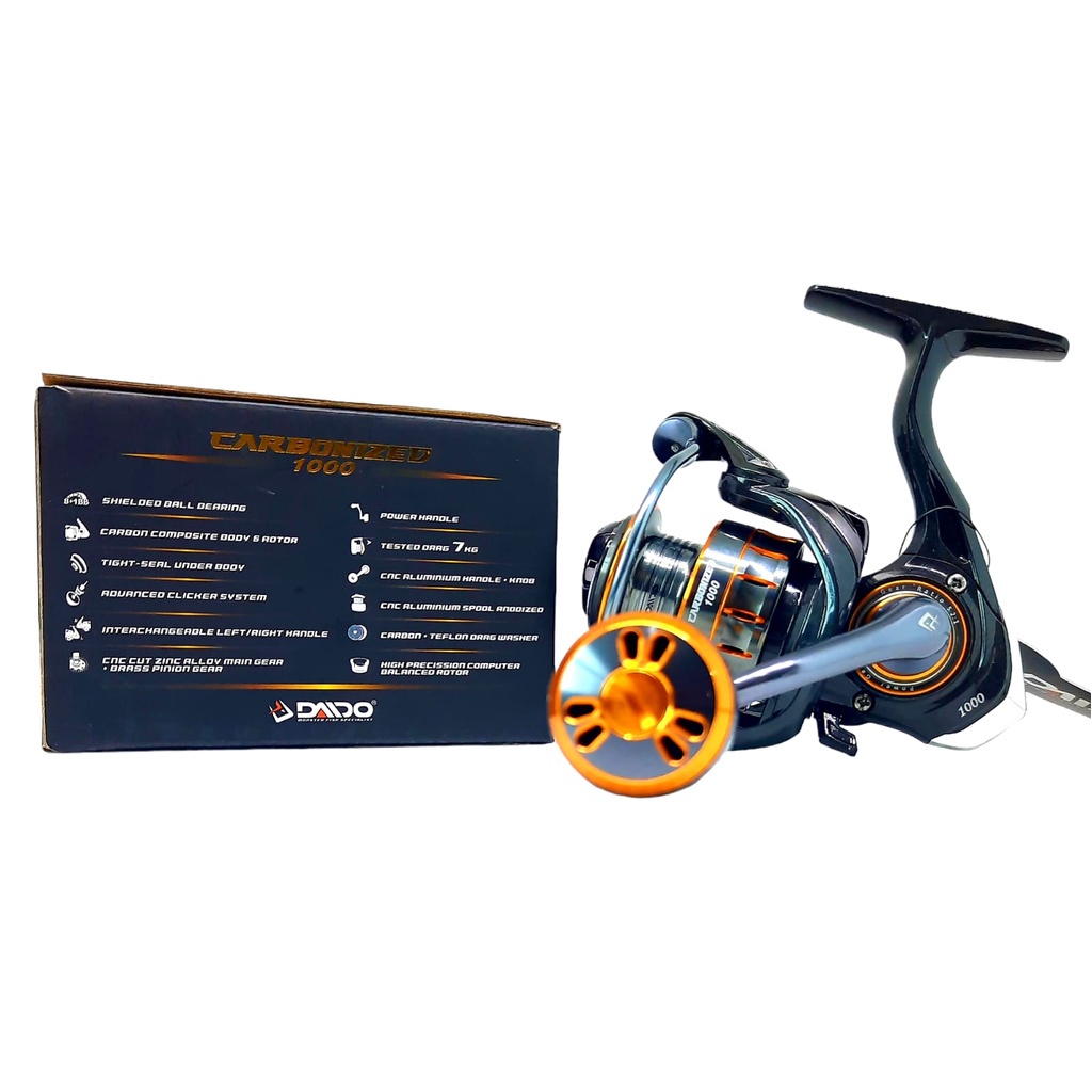 Reel Pancing DAIDO CARBONIZED POWER HANDLE 8+1 BB ORIGINAL