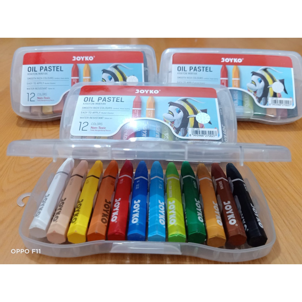 

Crayon Krayon Minyak Oil Pastel Joyko (12 Collor)