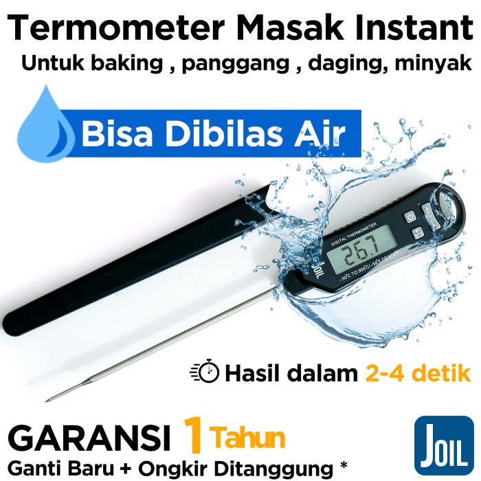Aksesoris Dapur Termometer Digital Thermometer Dapur Makanan Waterproof - Joil Kt1