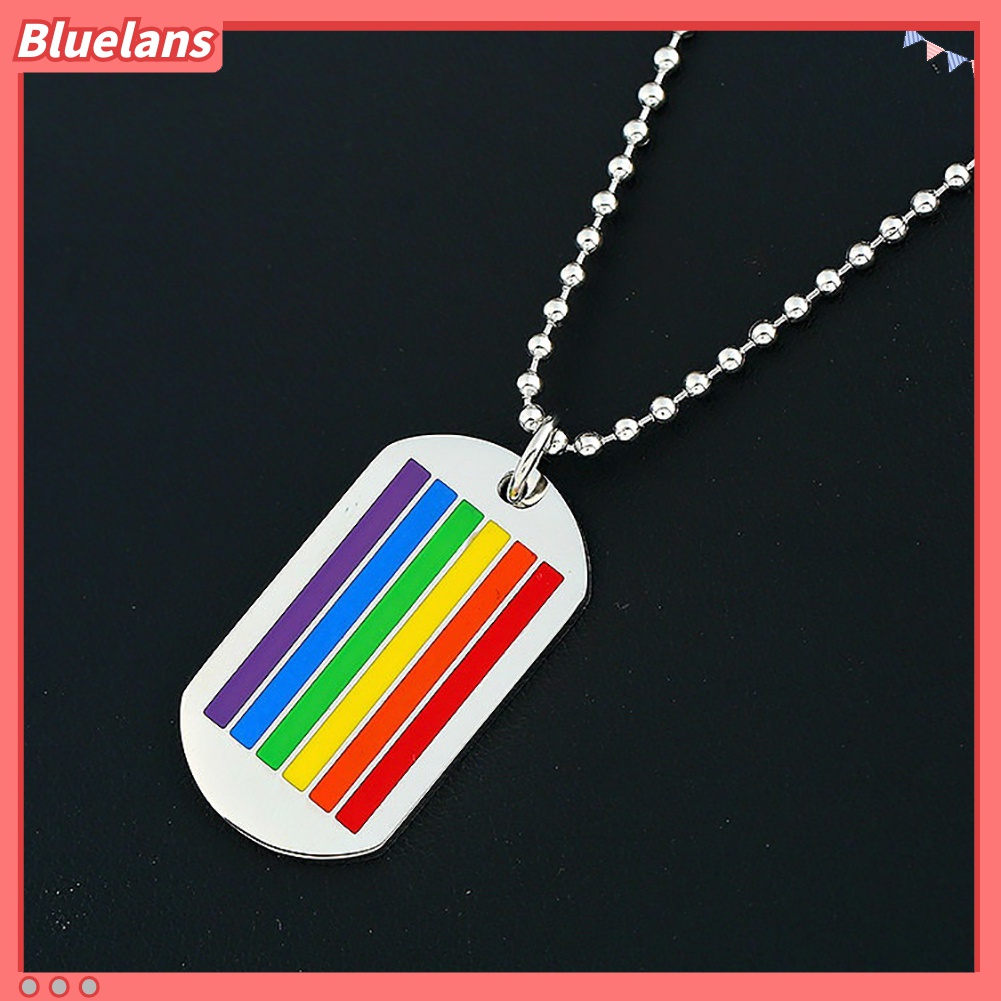 Kalung Rantai Liontin Pelangi Untuk Fashion