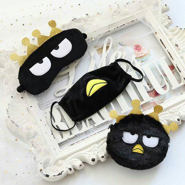 Tutup Mata Dompet Koin Masker  Badzmaru Bahan Plush