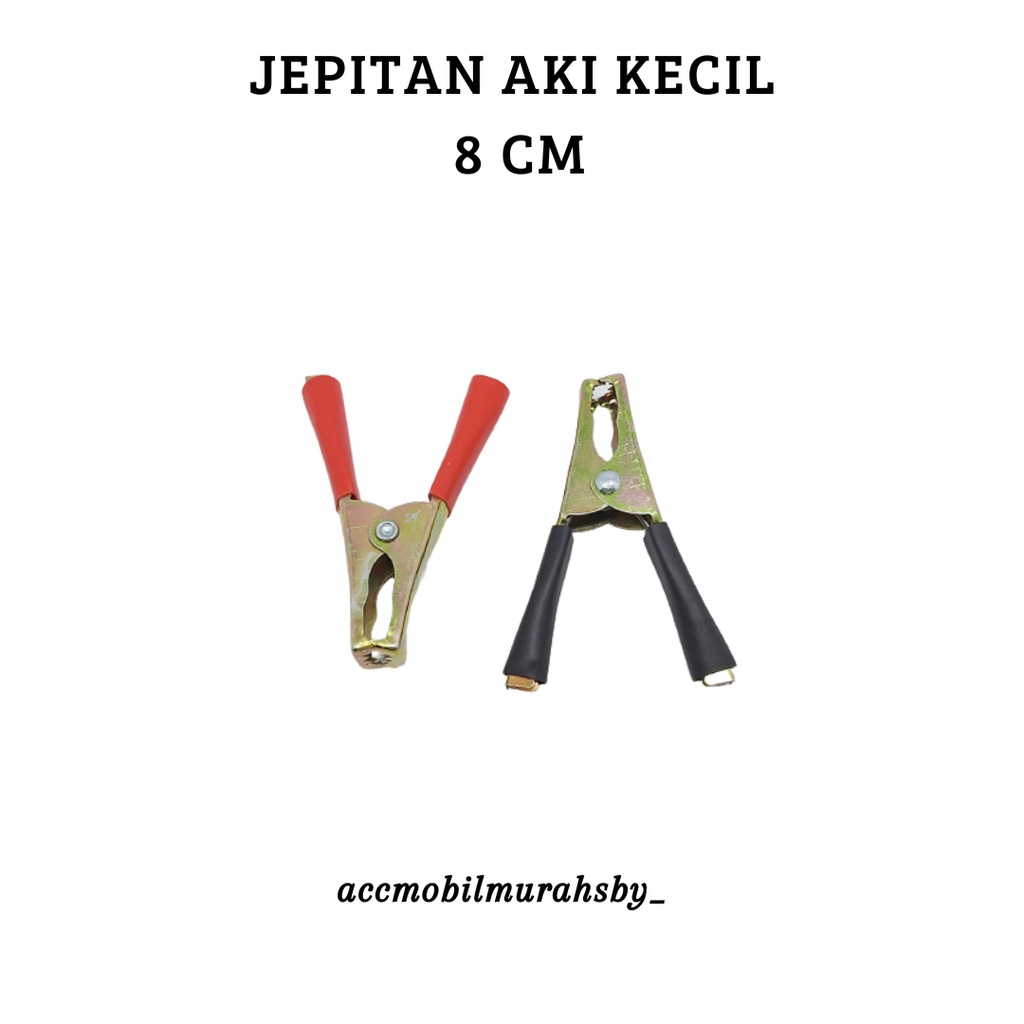 Jepitan Aki / Capit Aki 8 cm ( Set ) Kode LX