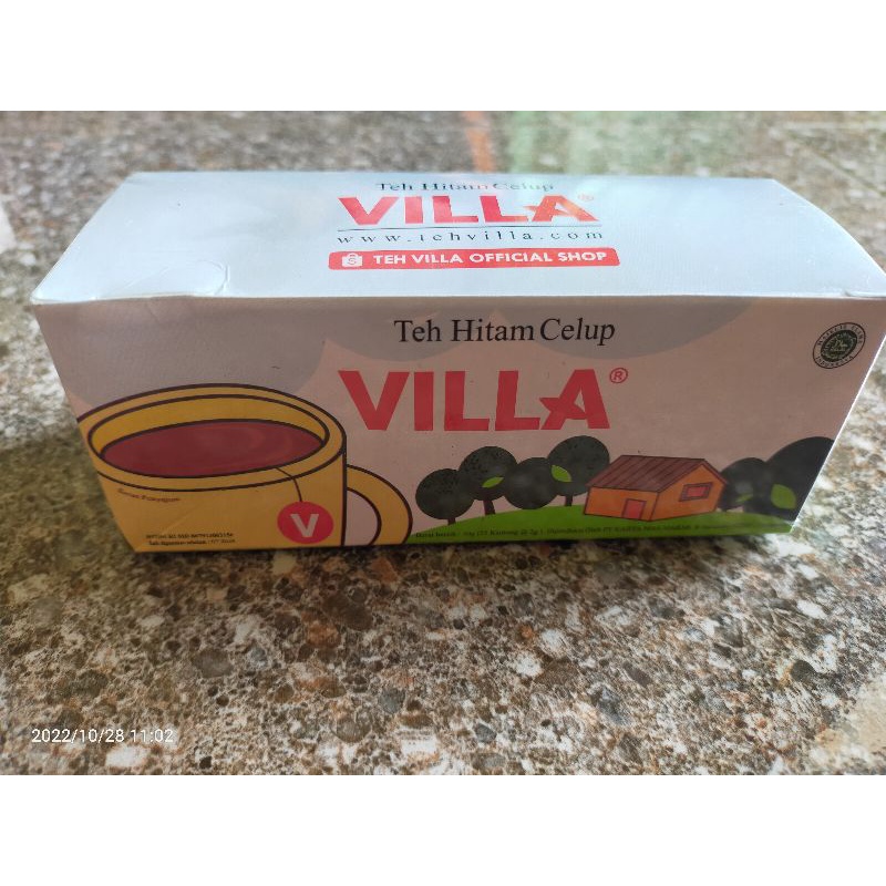 teh villa isi 25 kantong teh @2gr