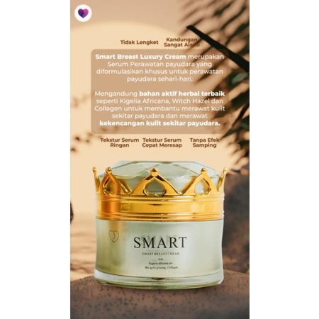 SERUM CREAM PEMBESAR PENGENCANG PAYUDARA TERBAIK - SMART BREAST LUXURY CREAM
