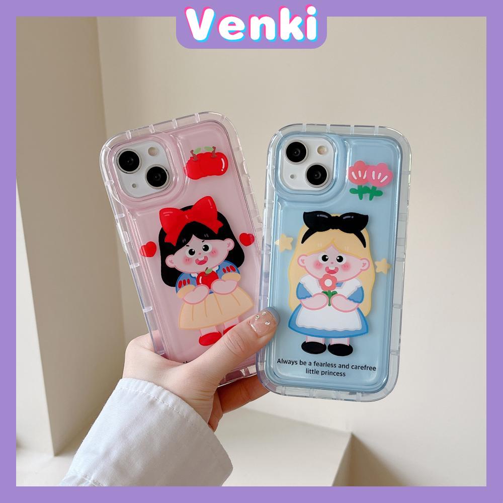Case For iPhone 14 Pro Max TPU Soft Jelly Airbag Case Cartoon Cute Princess Clear Case Camera Protection Shockproof For iPhone 14 13 12 11 Plus Pro Max 7 Plus X XR