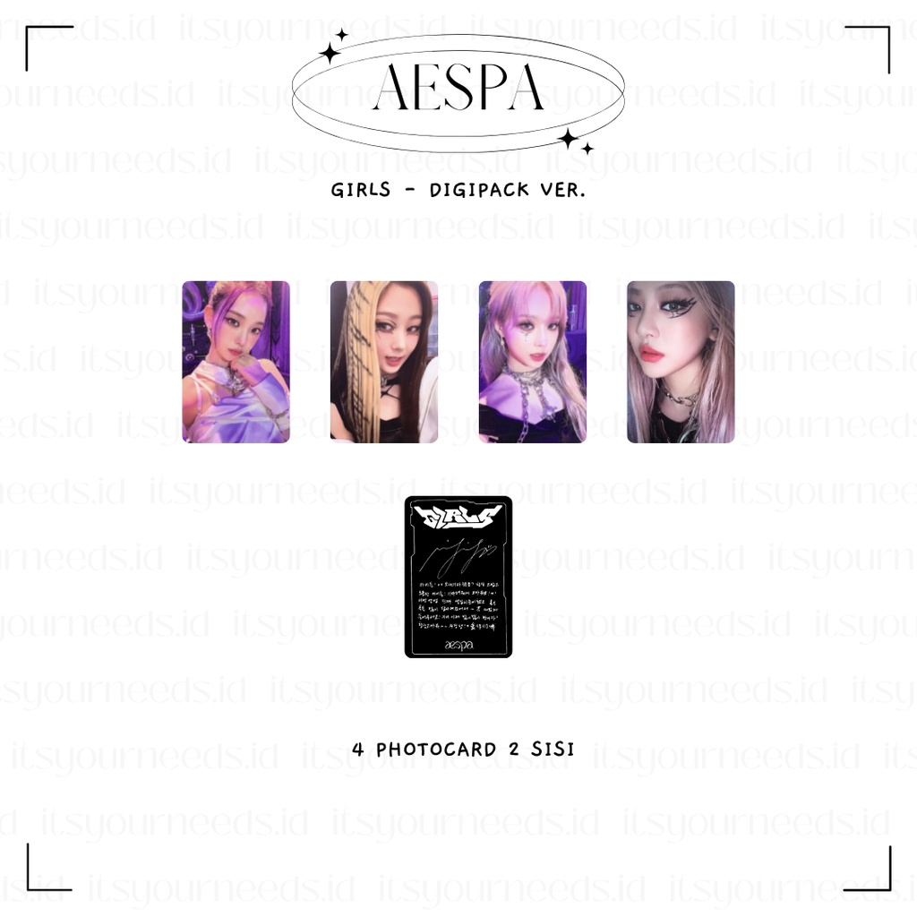 PHOTOCARD AESPA GIRLS