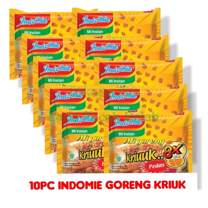 

TERLARIS INDOMIE GORENG KRIUK / INDOMIE GORENG KRIUK PEDAS / INDOMIE KRIUK 10pc