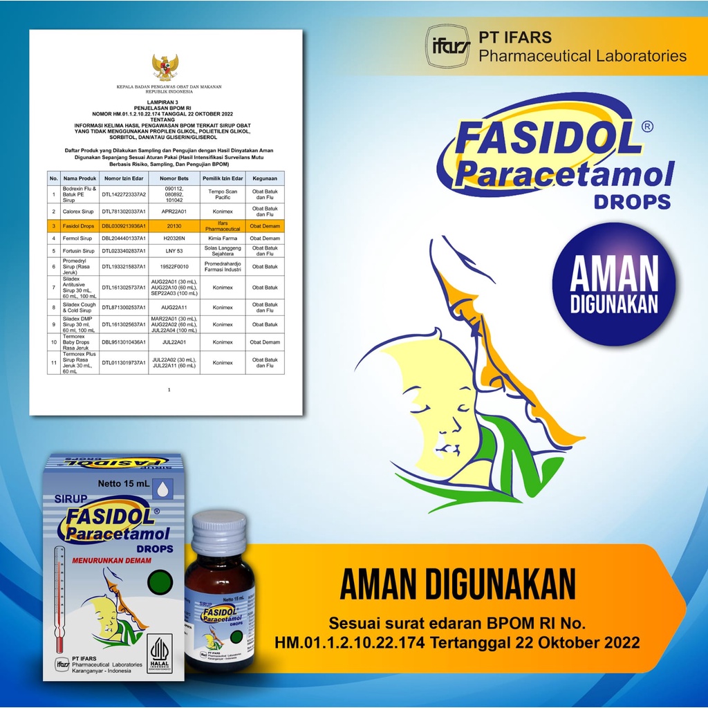 Fasidol Paracetamol Drop Botol 15 ml