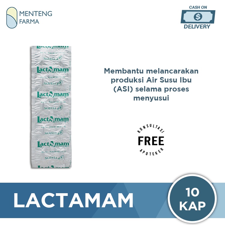 Lactamam 10 Tablet - Melancarkan Produksi ASI