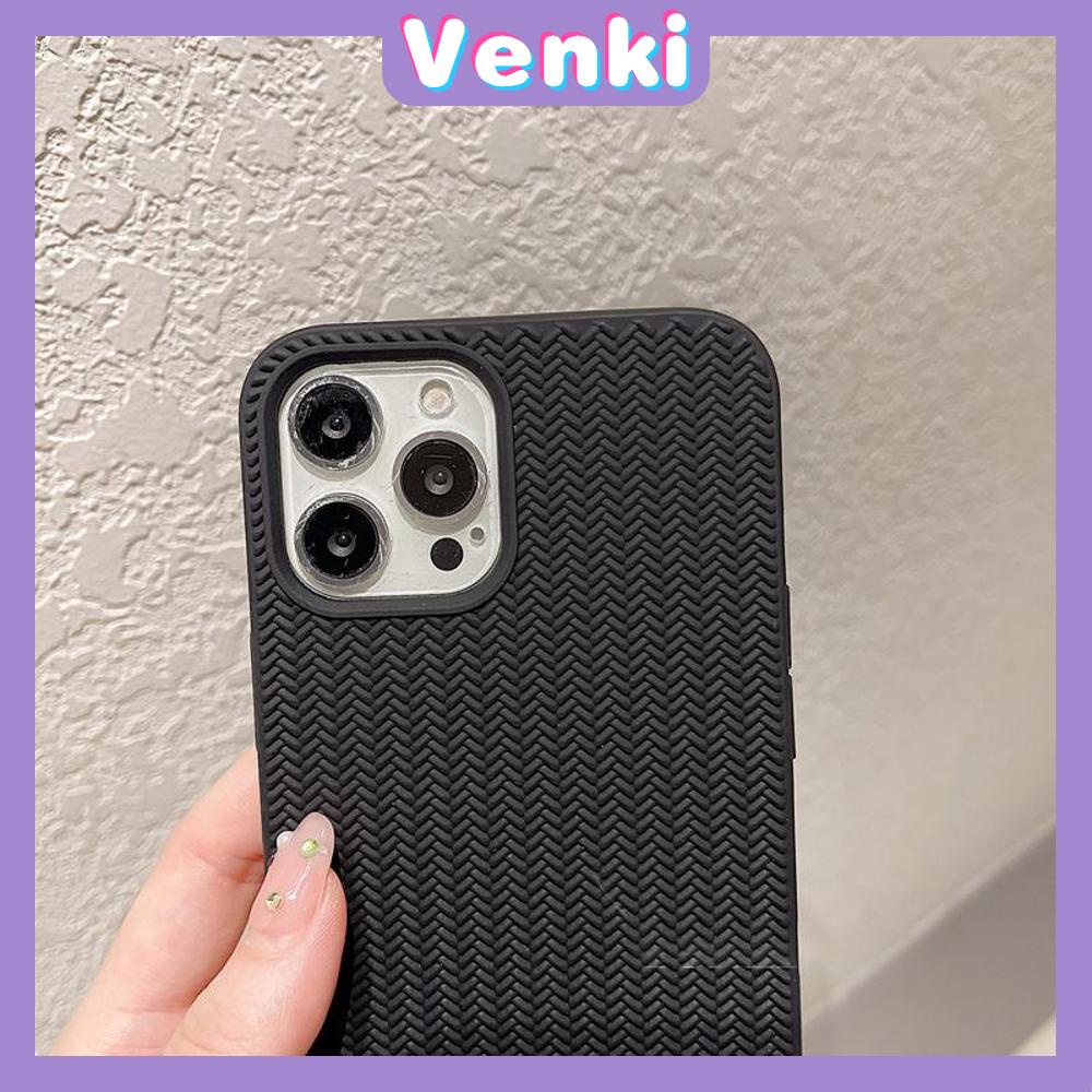 Case For iPhone 14 Series TPU Soft Simple Case Woven Texture Solid Color Black White Case Camera Protection Shockproof Compatible For iPhone 14 13 12 11 Plus Pro Max 7 Plus X XR