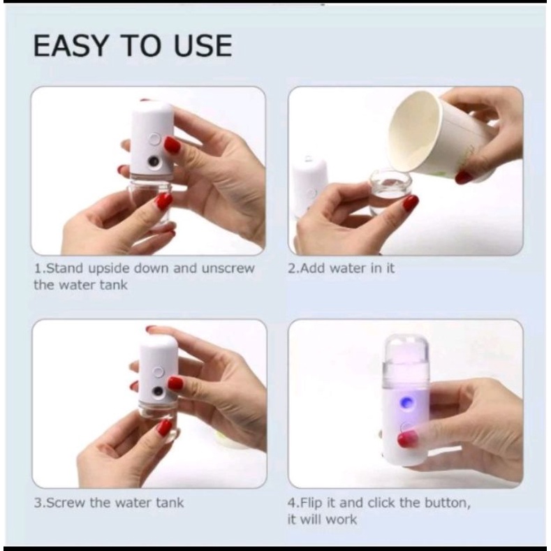 Mini Nano Spray Mini Facial Humidifier Murah Semprotan USB Charge