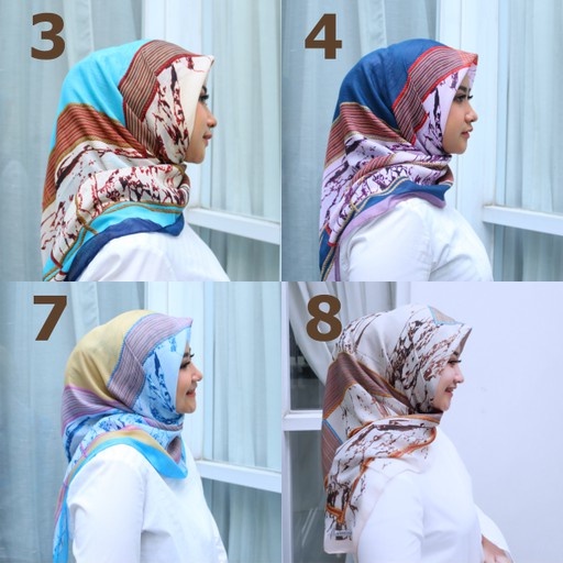 [ COD ] PROMO ! HIJAB VOAL MOTIF INDIAN SERIES/ Hijab Segiempat Kerudung Voal Print Motif LIMITED