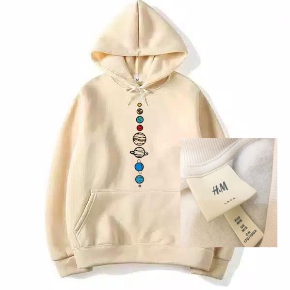 Paling Laris Jaket Hoodie NASA H&M Planet Original Usa / Sweater Hoodie NASA Tata Surya Pria Wanita
