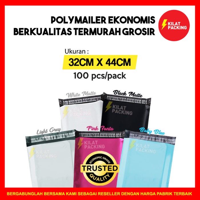 

Bagus Polymailer Ekonomis 32X44 - Plastik Packing Online Murah Isi 100 Pcs Gilaa!!!