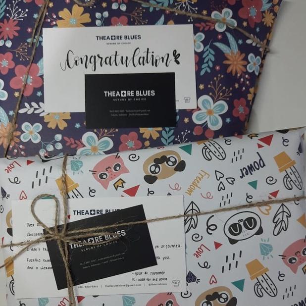 

BAYAR DITEMPAT✔️Gift Wrapping Packaging Theatre Blues (Notes Included)|RA3