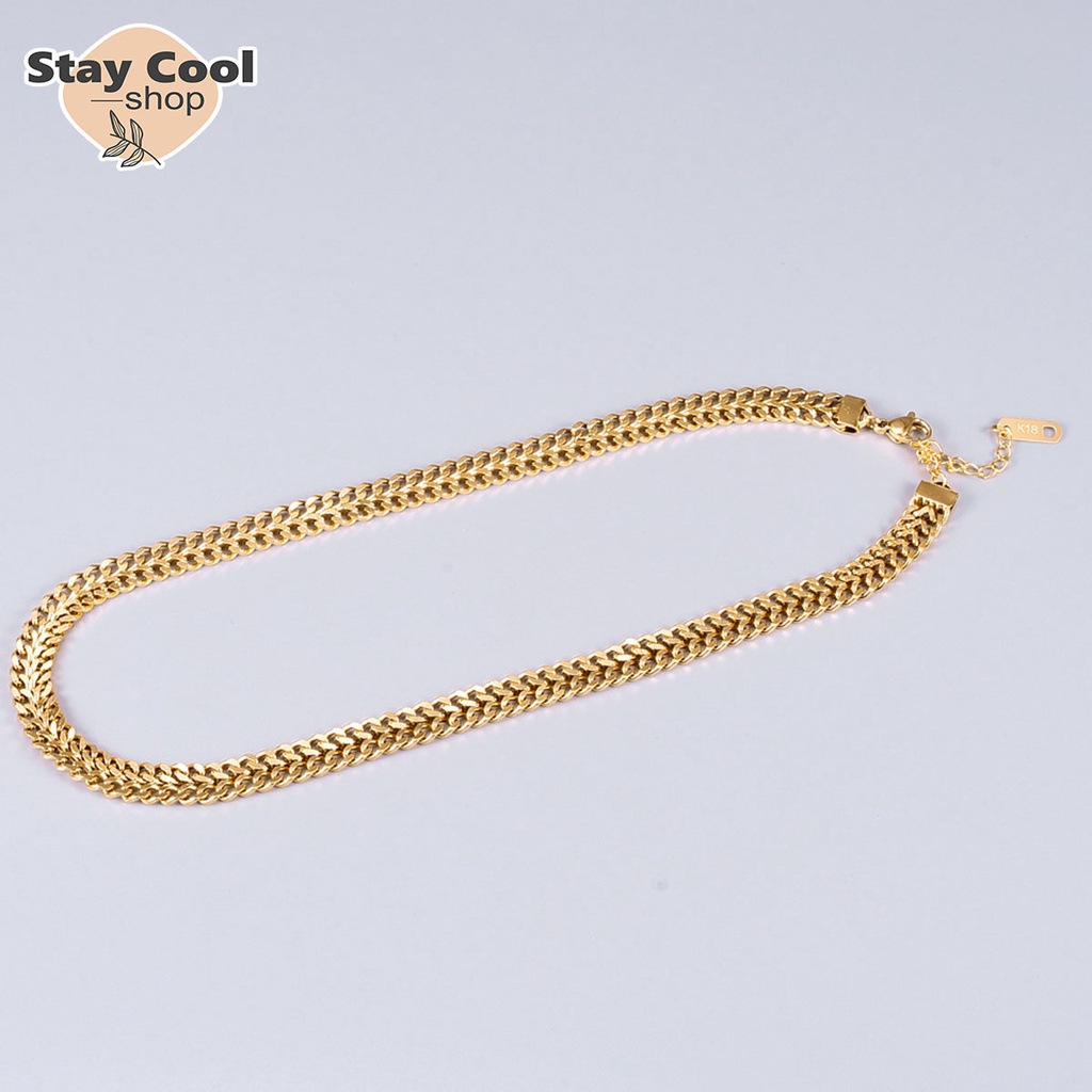 Kalung Titanium Rantai Cantik Model Terbaru Fashion Korean Anti Karat Dan Luntur Bisa Cod Bayar Ditempat