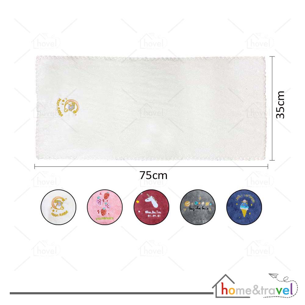 HOVELSHOP Handuk Muka Olahraga Halus Bulu Lembut  Sport Face Towel Polos Serbaguna